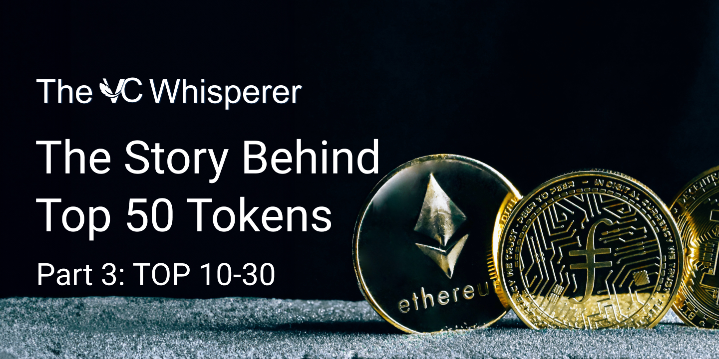thumbnail for journal grid article: Top 50 Tokens: From 10 to 30 | The VC Whisperer